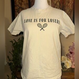Love Is For Losers Tennis Graphic Tee